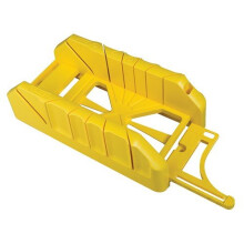 Caja de corte de funda de plástico - STANLEY - 3 ángulos de corte - ideal para trabajar en baguettes y molduras