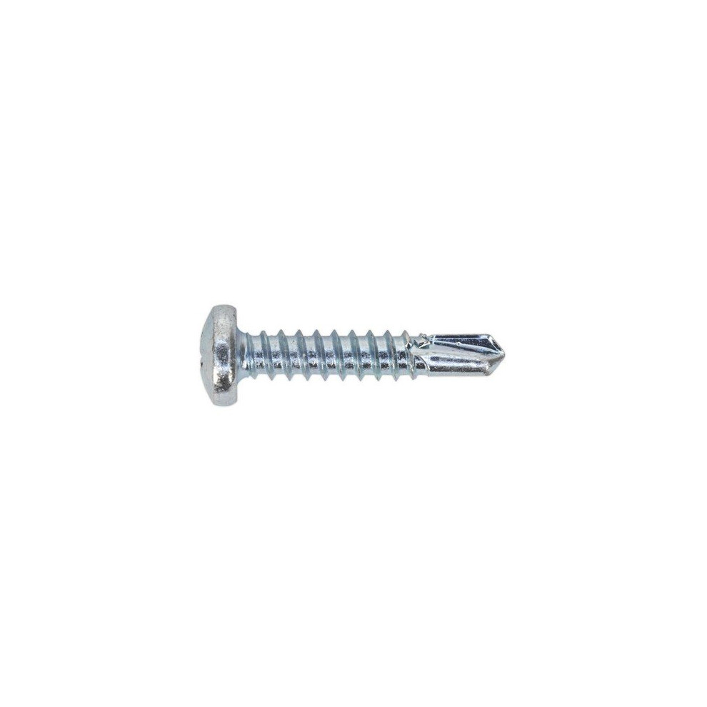 Sealey SDPH4825 Self Drilling Screw 4.8 x 25mm Pan Head Phillips Zinc D7504N Pack of 100