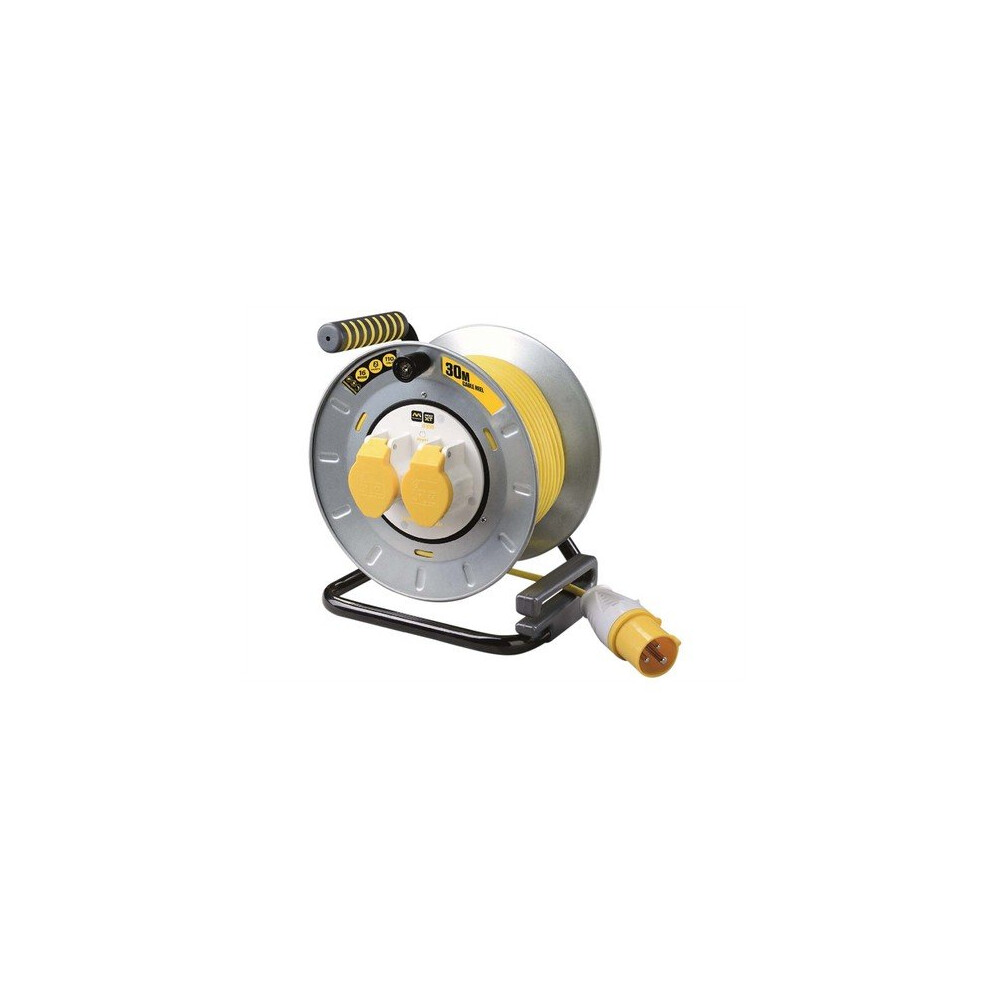 Masterplug Otmu30162lv-Px Pro Xt Metal Cable Reel 30 Metre 16A 110 Volt Thermal Cut-Out 5015056526522