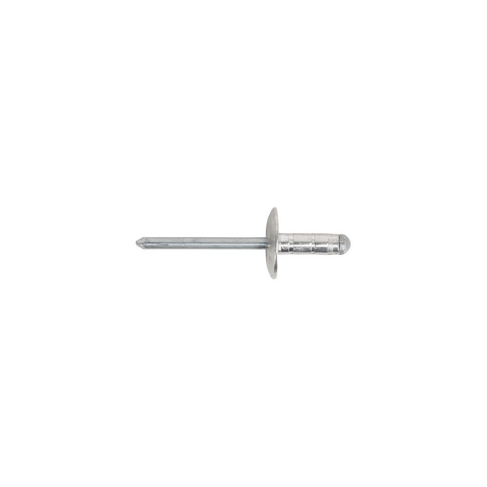 Sealey Rm4827l Aluminium Multi-Grip Rivet Large Flange 4.8 X 27Mm Pack Of 100 5054511003703