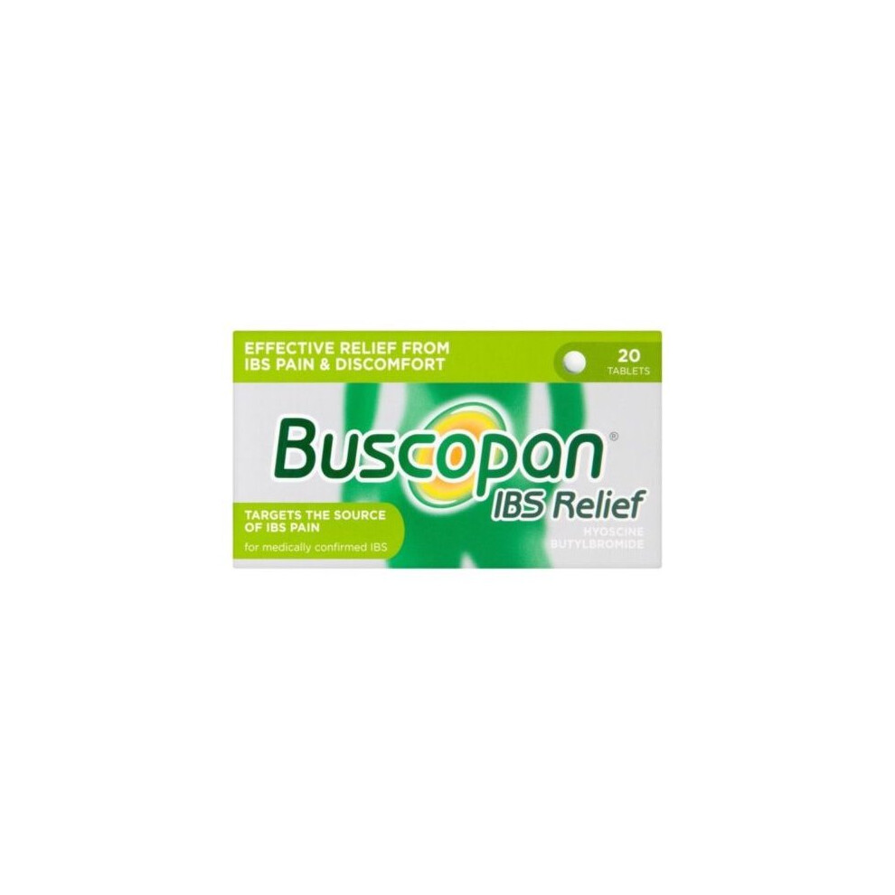 Buscopan IBS Relief Hyoscine Butylbromide 20 Tablets