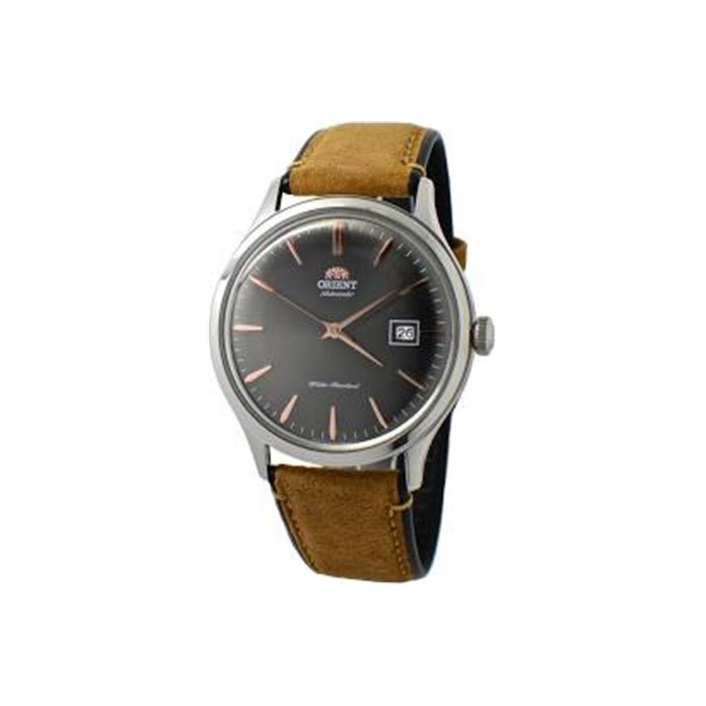 Orient FAC08003A0 Mens Bambino Version 4 Grey Dial Tan Leather Band Watch