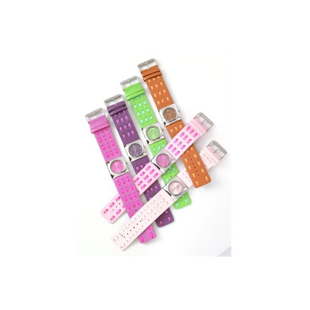 Jolie Montre Watch 0011-1 Ribbons- LT-Hot Pink-image-OPC-PSPZ9X-NEW