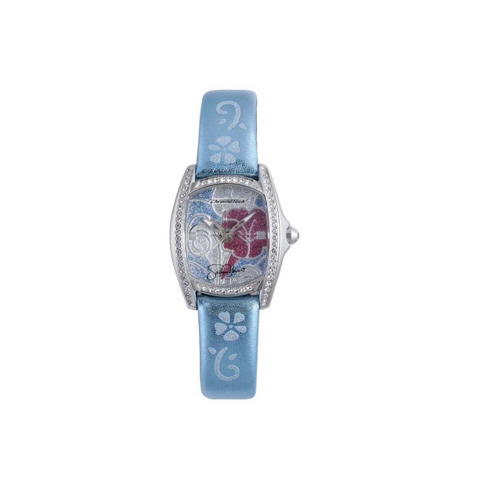 Hello Kitty CT.7094SS-12 Stainless Steel Light Blue Leather Watch
