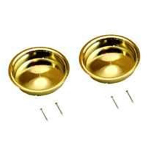 Prime Line Products N6765 1.75 in. Brass Round Mortise Pull