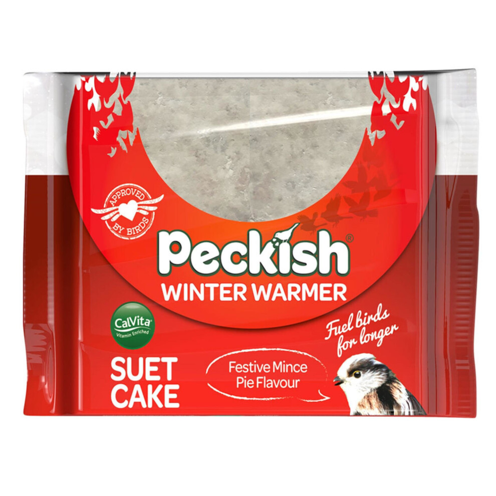 Wild Bird Suet Fat Cake Block High Energy Winter Warmer Festive Flavour 300g
