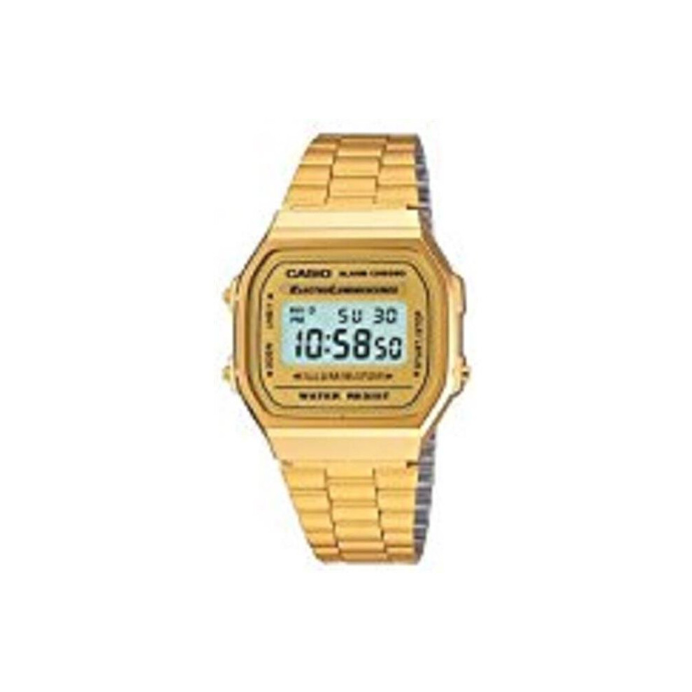 Casio A168WG-9WDF Gold-Tone Stainless Steel Mens Watch
