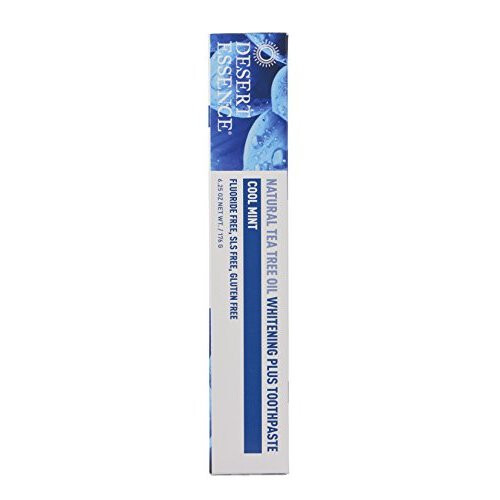 Desert Essence, Teebaumöl Zahnpasta Aufhellend Plus, Cool Minze, 6,25 oz (176 g)