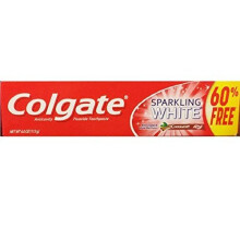 Colgate Anticavity Fluorid-Zahnpasta Sparkling White Cinnamint mit Zimt- und nat rlichem Minzgeschmack, Gel Glutenfrei