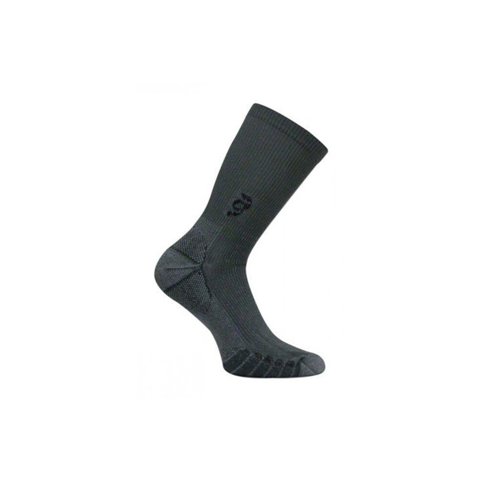 Travelsox Women's Grey Tsc 100 Compression Crew Socks, - Large
