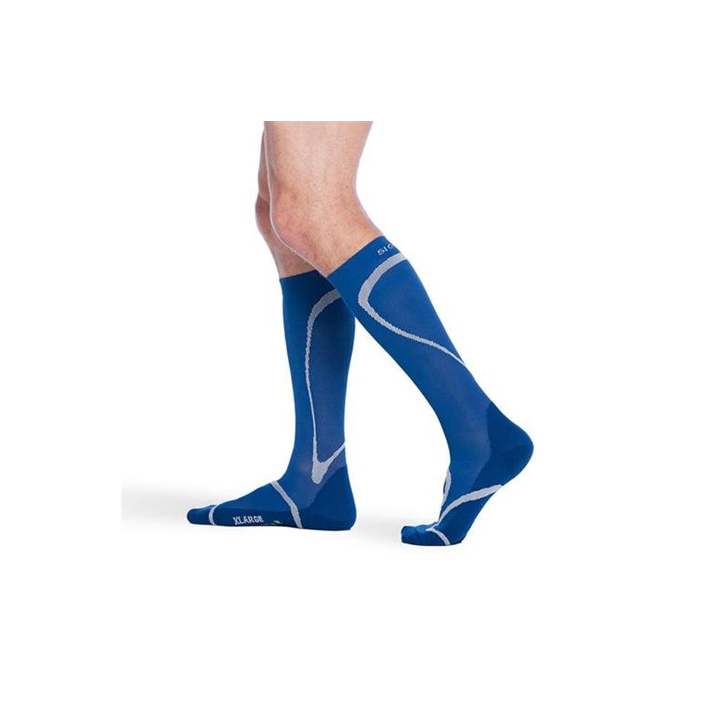 Sigvaris Blue 412Cmm50 20-30Mmhg Knee High Compression Sock, Medium And Medium,