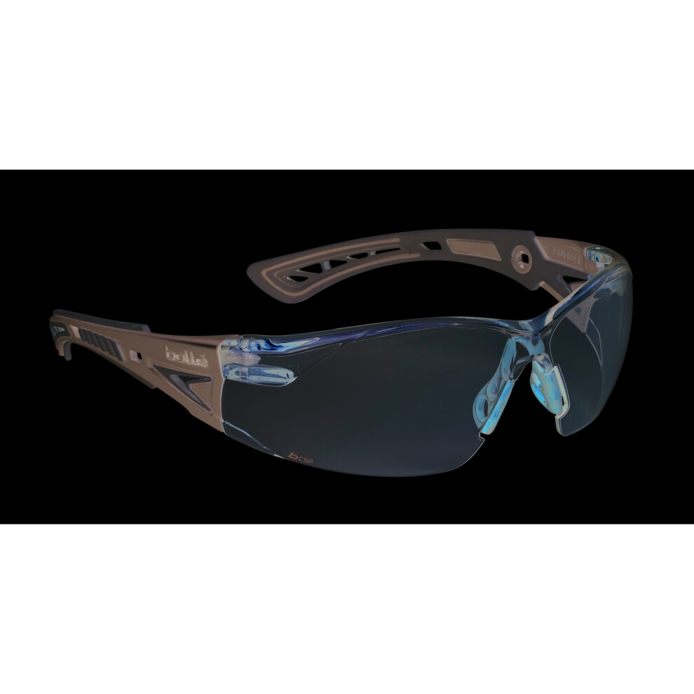 (Without Foam & Strap kit) Bolle RUSH+ RUSHPCSP Safety Glasses - CSP Lens