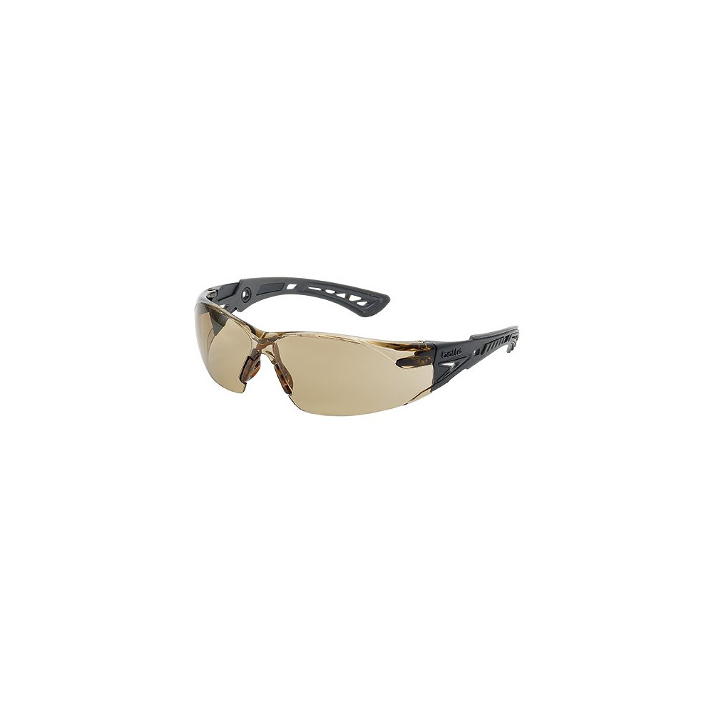 (Without foam & strap kit) Bolle RUSH+ RUSHPTWI Safety Glasses -Twilight Lens