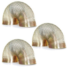 Set of 3 Mini Metal Springy Toys - Small Traditional Toys - Children's Gift idea - Board Game