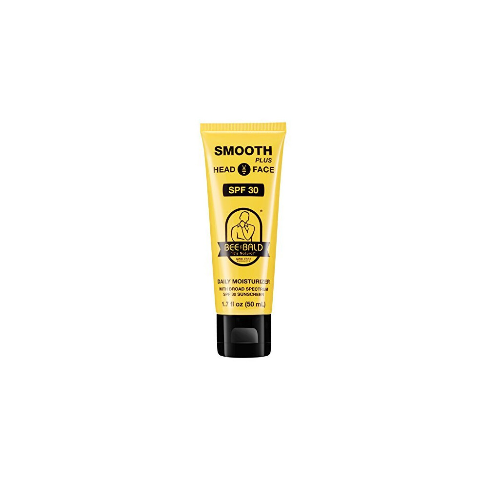 Bee Bald Smooth Plus Daily Moisturizer With Spf 30 Broad Spectrum Sunscreen