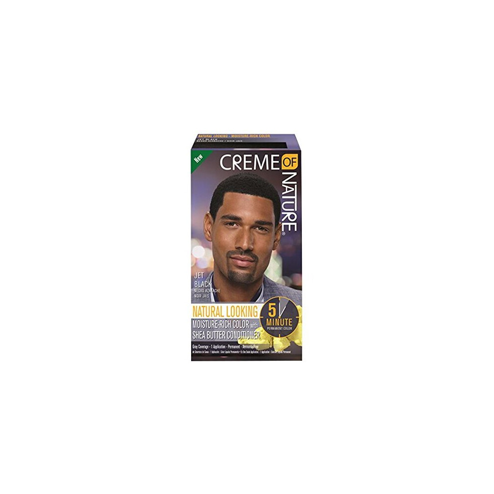 Creme Of Nature Men's Black Haircolor Jet