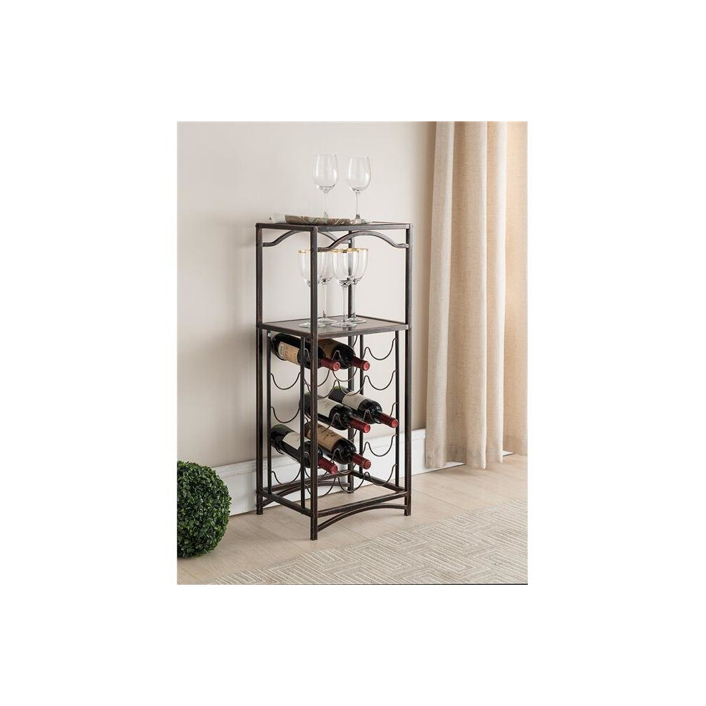 KB WR1261 35 x 15 x 12 in. Metal Storage Wine Rack - Brushed Copper-image-OPC-PSRHR8-NEW