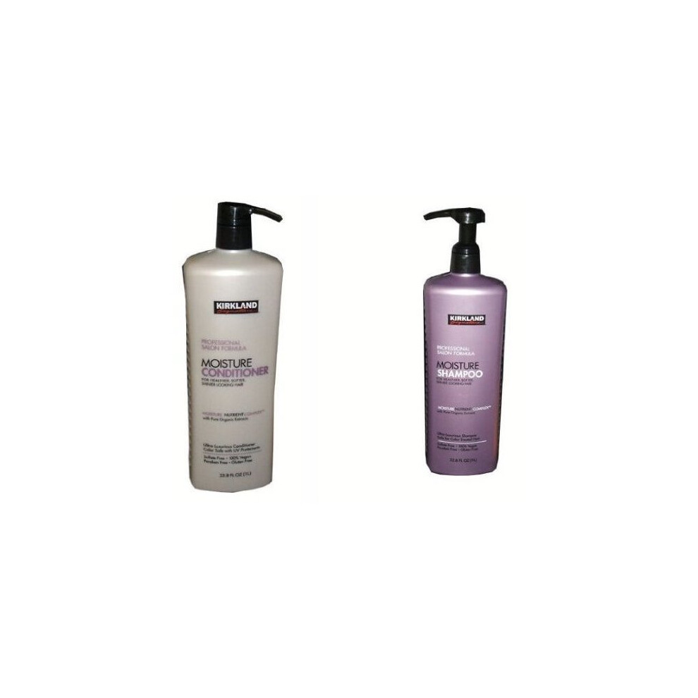 Professional Salon Formula Moisture Shampoo or Conditioner 33 8 Oz Each Shampoo Conditioner Set by Kirkland Signature