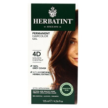 Herbatint, Dauerhaftes Haarfarbgel, 4D, Goldkastanie, 4,56 fl oz (135 ml)