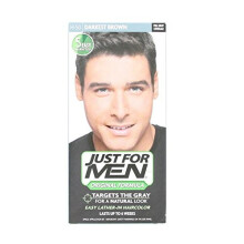 Just For Men Shampoo-In hårfarve, mørkeste brun, 6-pak – ammoniakfri, 5-minutters påføring, holder op til 6 uger, naturligt udseende