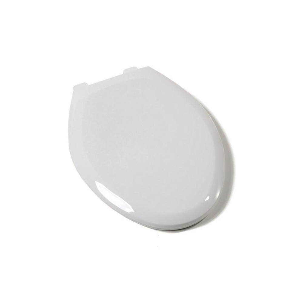 Plumbing Technologies 2F1e8-04 Slow Close Premium Plastic Elongated Toilet Seat, Cotton White 813040247003