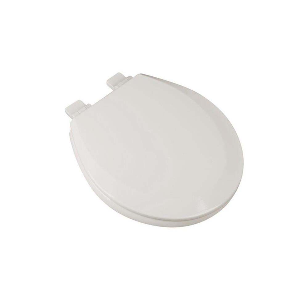 Plumbing Technologies 1F1r7-02 Slow Close Premium Round Molded Wood Toilet Seat, Biscuit 813040239701