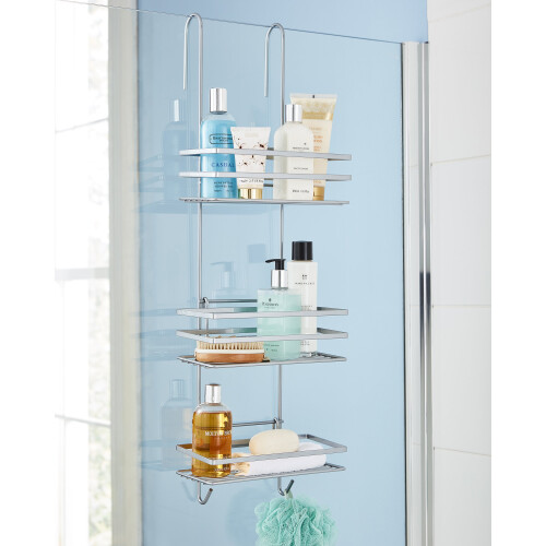 Direct Online Houseware (Silver) 3 Tier Hanging Shower Caddy Bathroom Organiser 1