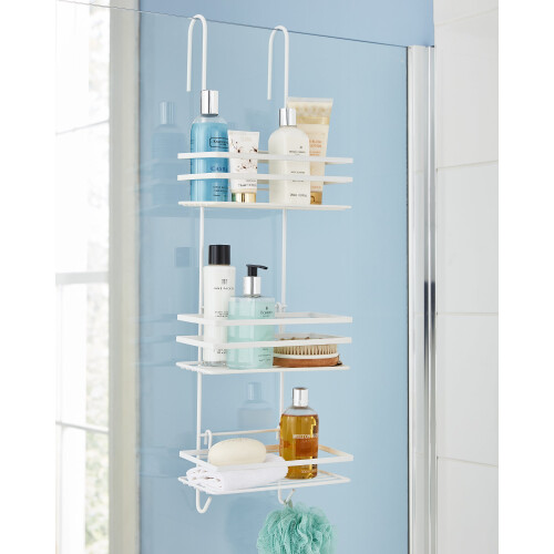 Direct Online Houseware (White) 3 Tier Hanging Shower Caddy Bathroom Organiser 1