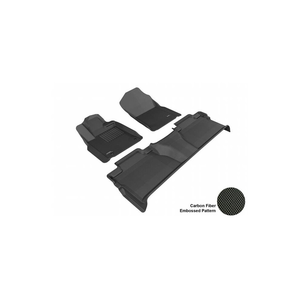 3D Maxpider L1ty15301509 Toyota Tundra 2014 Crewmax Kagu R1 R2 Floor Mat Black 842132071240