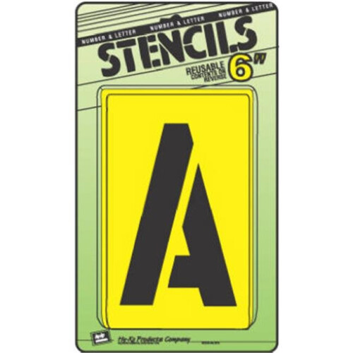 Set di stencil per lettere/numeri Hy-Ko Prod Co da 6"""".