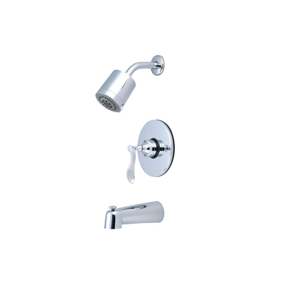 Photos - Other Bathroom Accessories Kingston Brass KB6691CFL Century Tub & Shower Faucet, Polished Chrome 