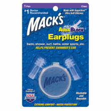 MACKS Swimming Surfing Water Sports Earplugs Mack's Aqua Block Swimmer Ear Plugs
