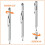 (Silver) ISOUL 2-in-1 Stylus Pen & 2 Replaceable Tips | Capacitive Stylus 2