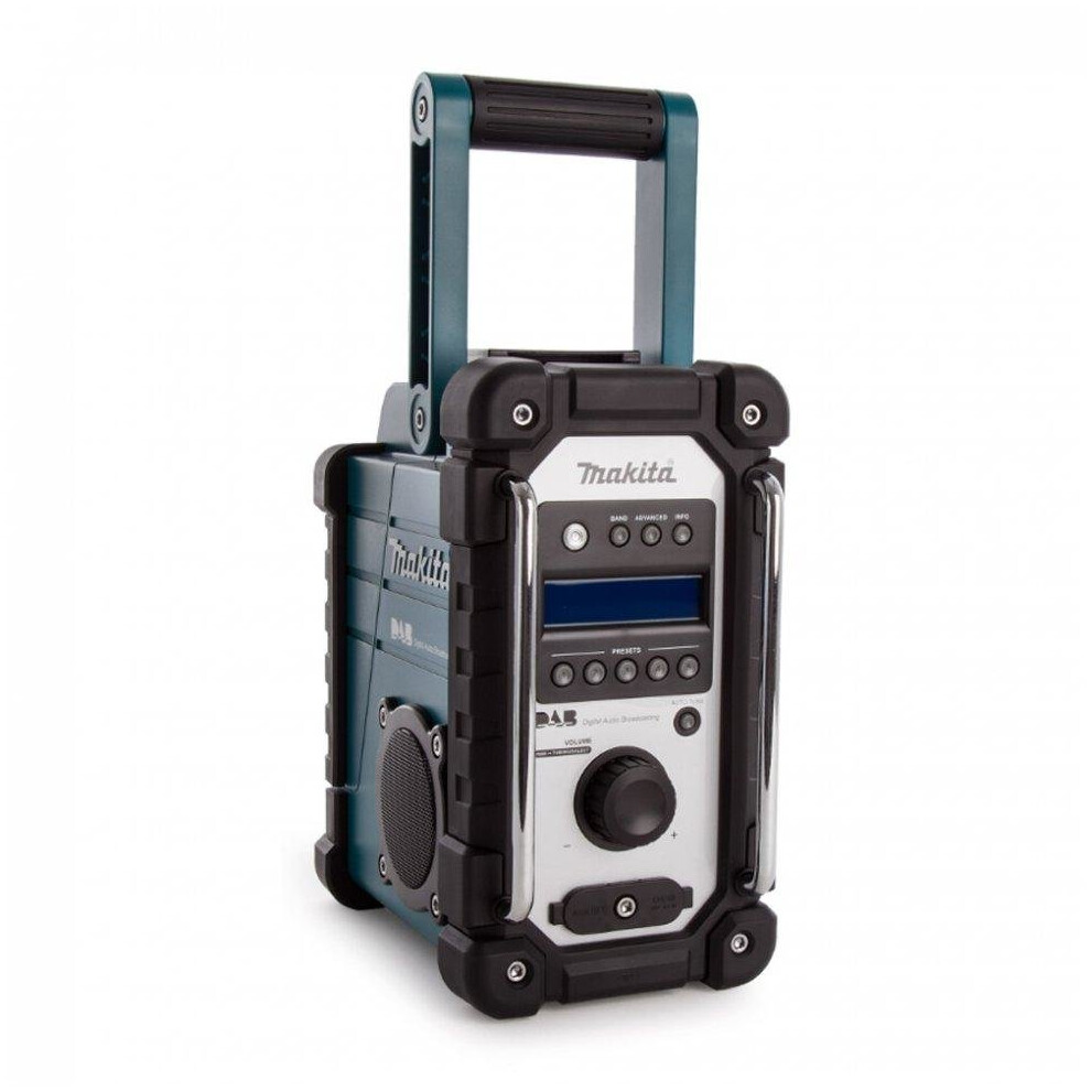 Makita Electric Job Site Radio Blue Mains Or Battery Body Only DMR109 DAB/FM