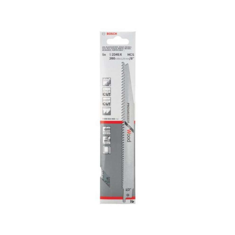 Bosch 2608654404 S2345X Sabre Saw Blade 5 Pack