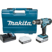 Makita HP457DWE10 18v Combi Drill Li-ion with 2 Batteries
