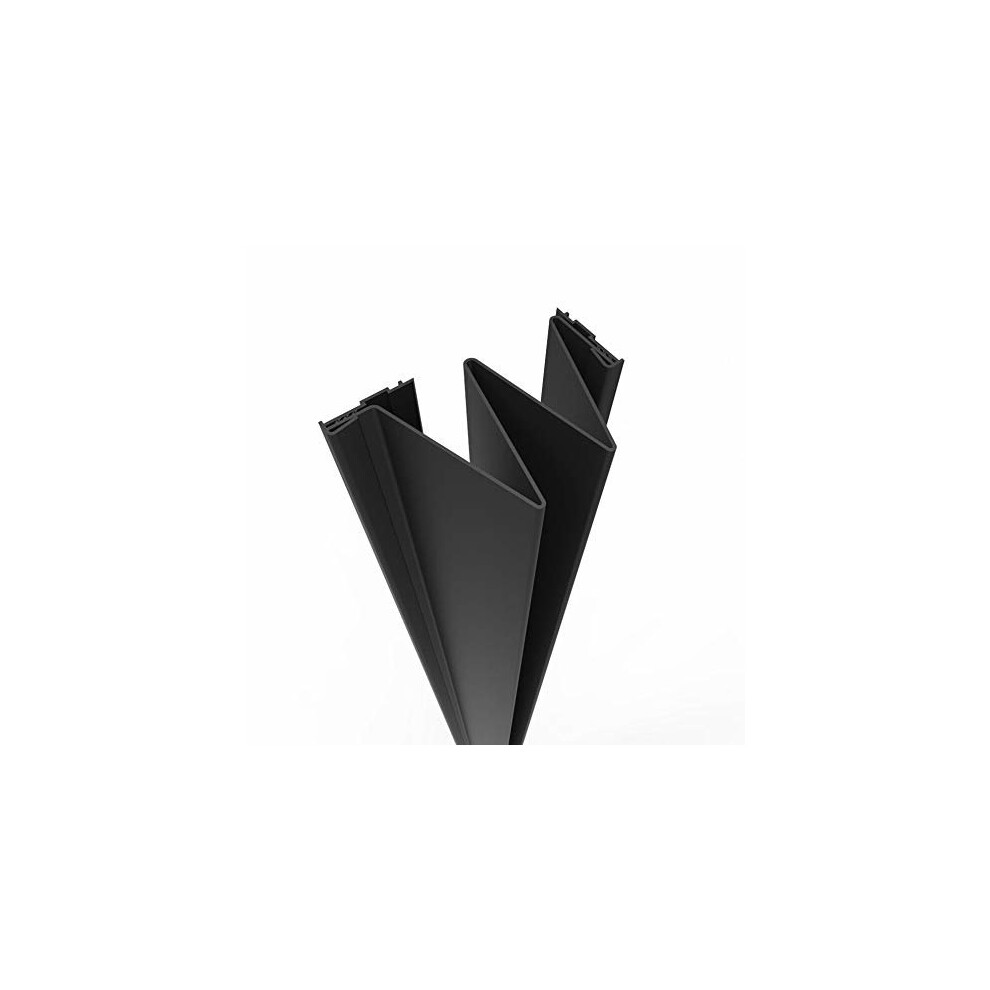 (Black) Finger Pinch Protector Guard for Push Side of a Door Hinges (2032mm)