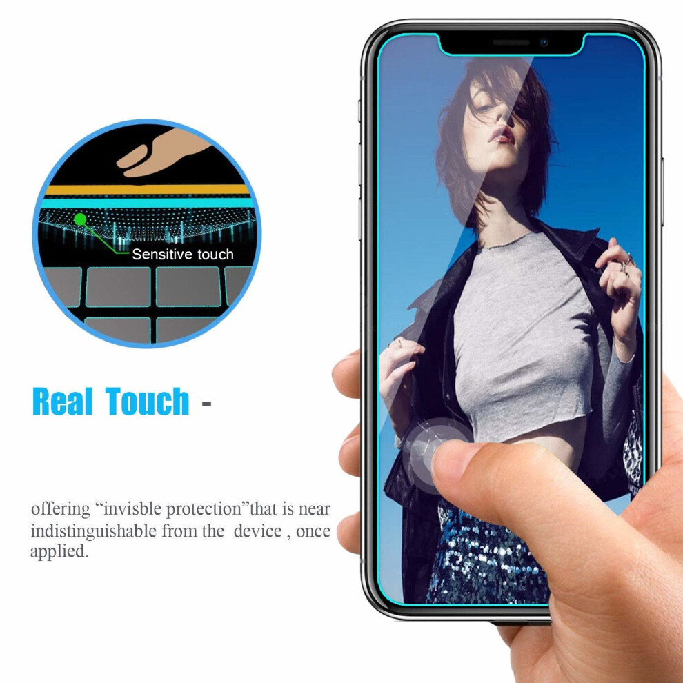 (iPhone-Xs) Tempered Glass Screen Protector For Apple iPhone