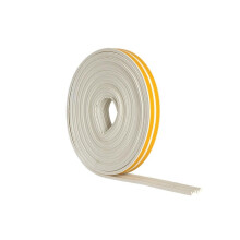 (White) Stormguard EPDM E Profile Self-Adhesive Rubber Draught Excluder 5m