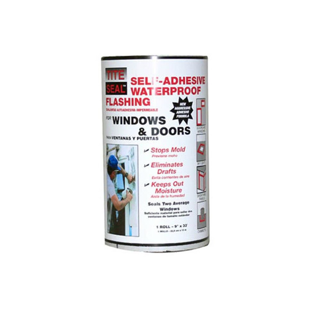 Cofair Products Ts933 9 In. X 33 Ft. Self-Adhesive Waterproof Flashing For Windows & Doors 095959009334