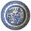 Blue willow 17cm salad side plate Queens by Churchill willow pattern 1