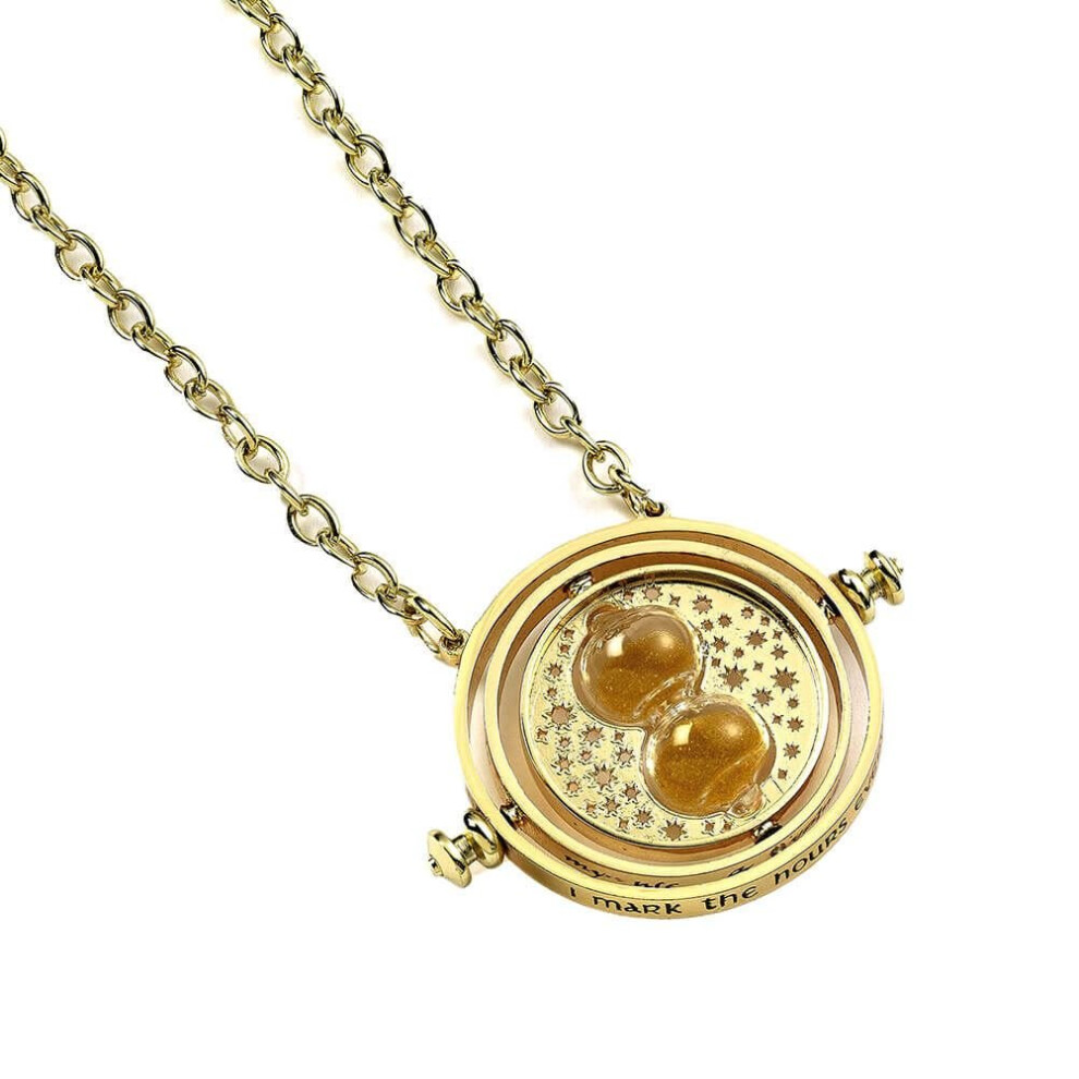 Harry Potter Gold Plated Spinning Time Tuner 30mm Necklace