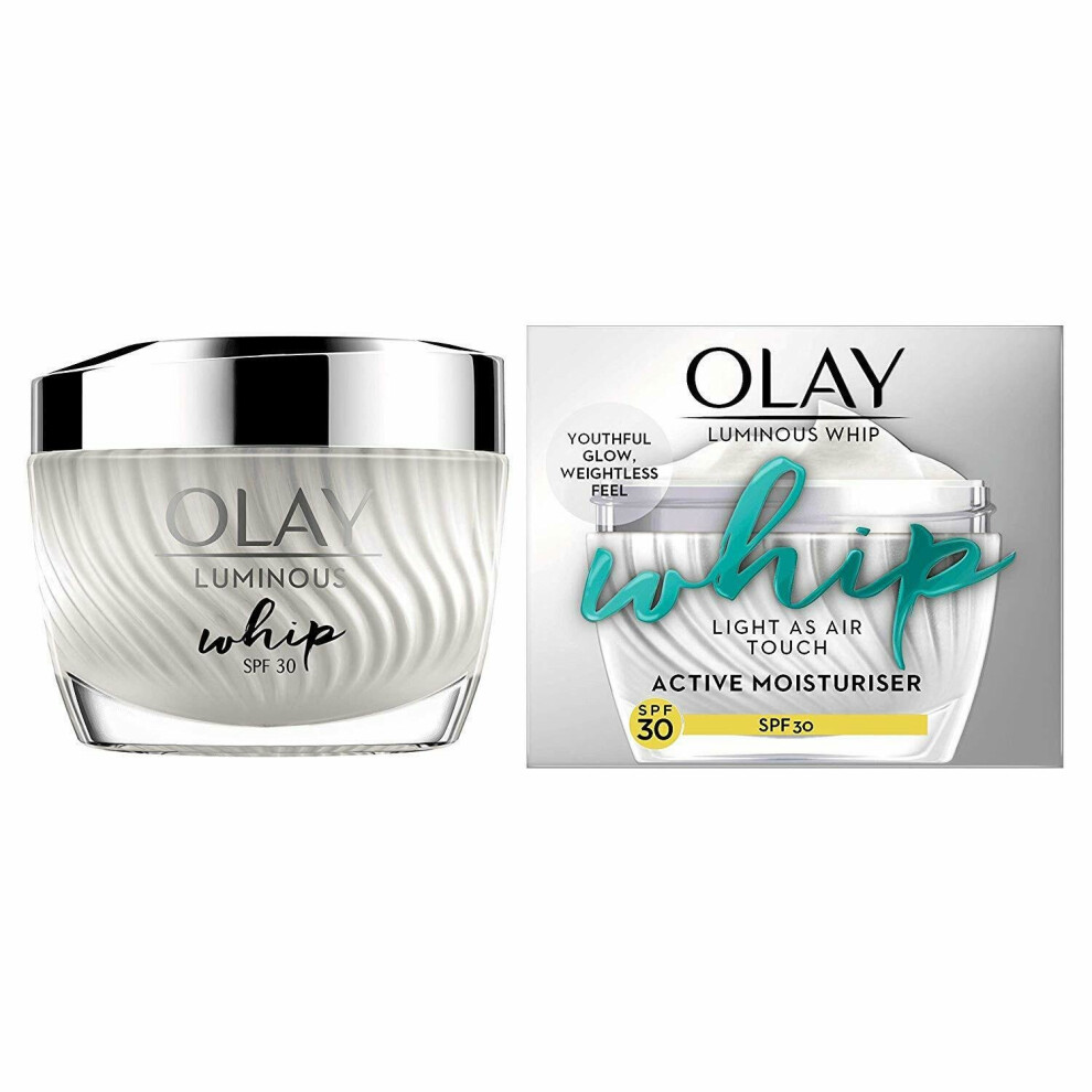 Olay Luminous Whip Light As Air Moisturiser For Glowing Skin SPF30 50ml