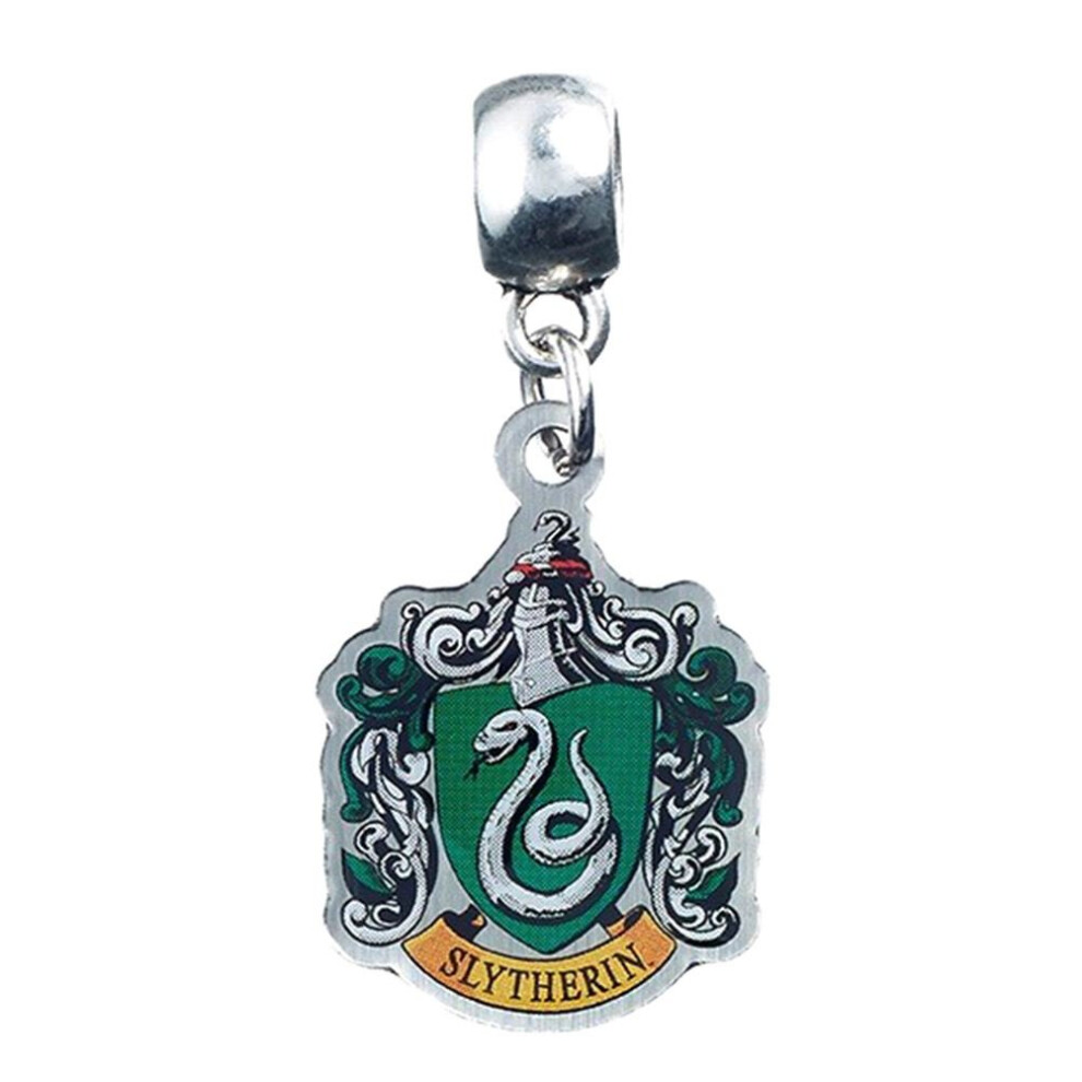 Harry Potter Silver Plated Slytherin Crest Slider Charm