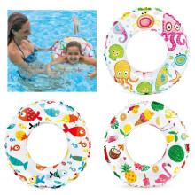 Intex 20" Inflatable Swim Ring Childrens Pool Fun - Assorted Ocean/Beach Design