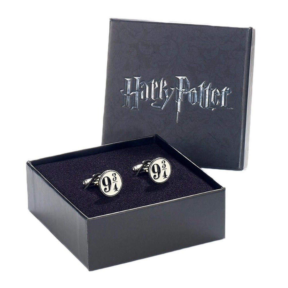 Harry Potter Platform 9 3/4 Silver Plated Cufflinks