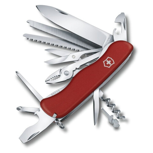 Victorinox Coltello da Tasca - Victorinox - WorkChamp - Rosso - 21 Funzioni - Durevole