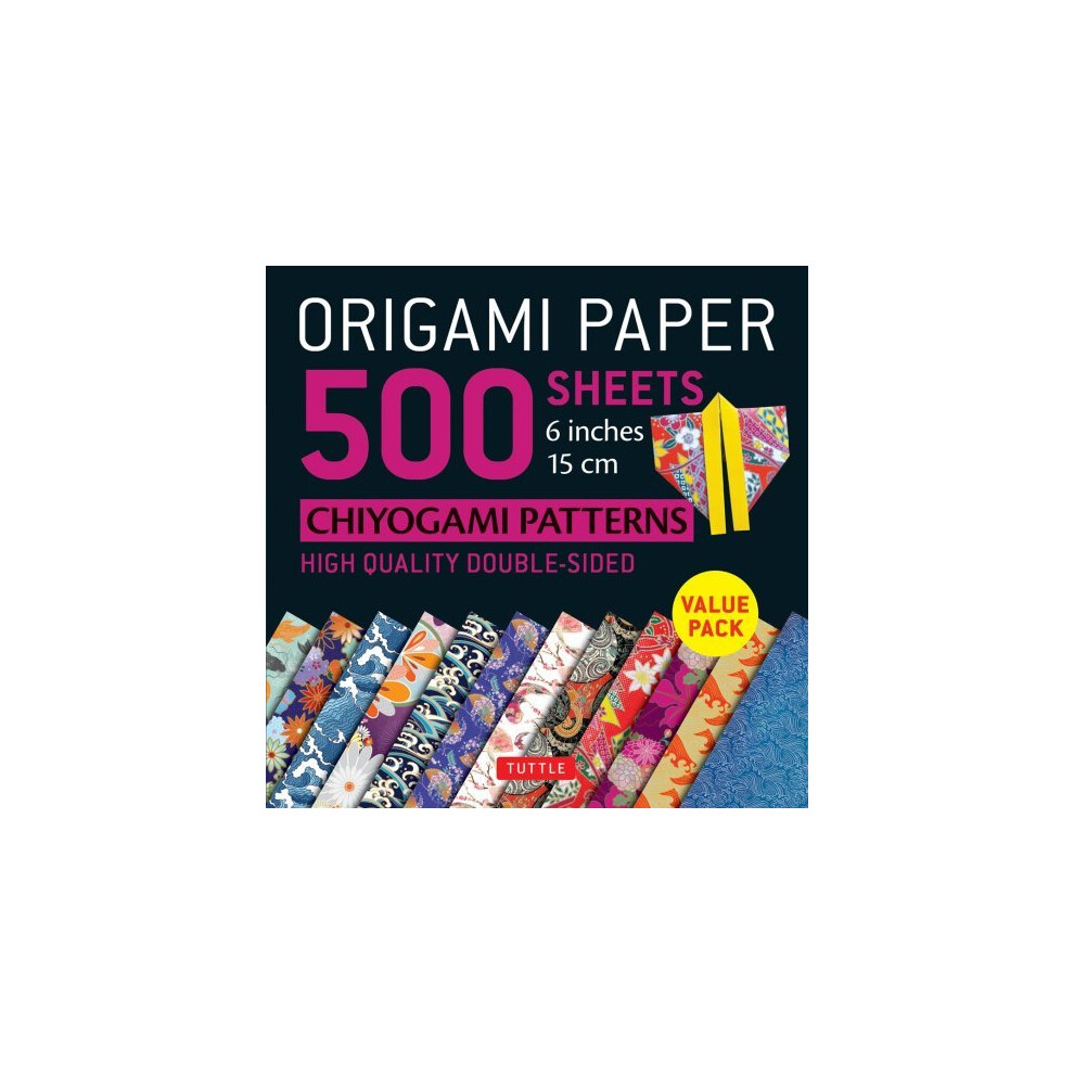 Origami Paper 500 sheets Chiyogami Designs 6 inch 15cm: Instructions for 8 Projects Included