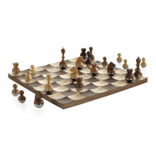 Umbra 377601-656 Wobble Chess Set for Kids & Adults - Walnut & Maple