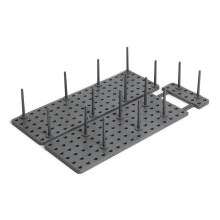 Umbra 1004318-149 Peggy Kitchen Cupboard, Shelf & Drawer Organizer Tray, Charcoal - Set of 2